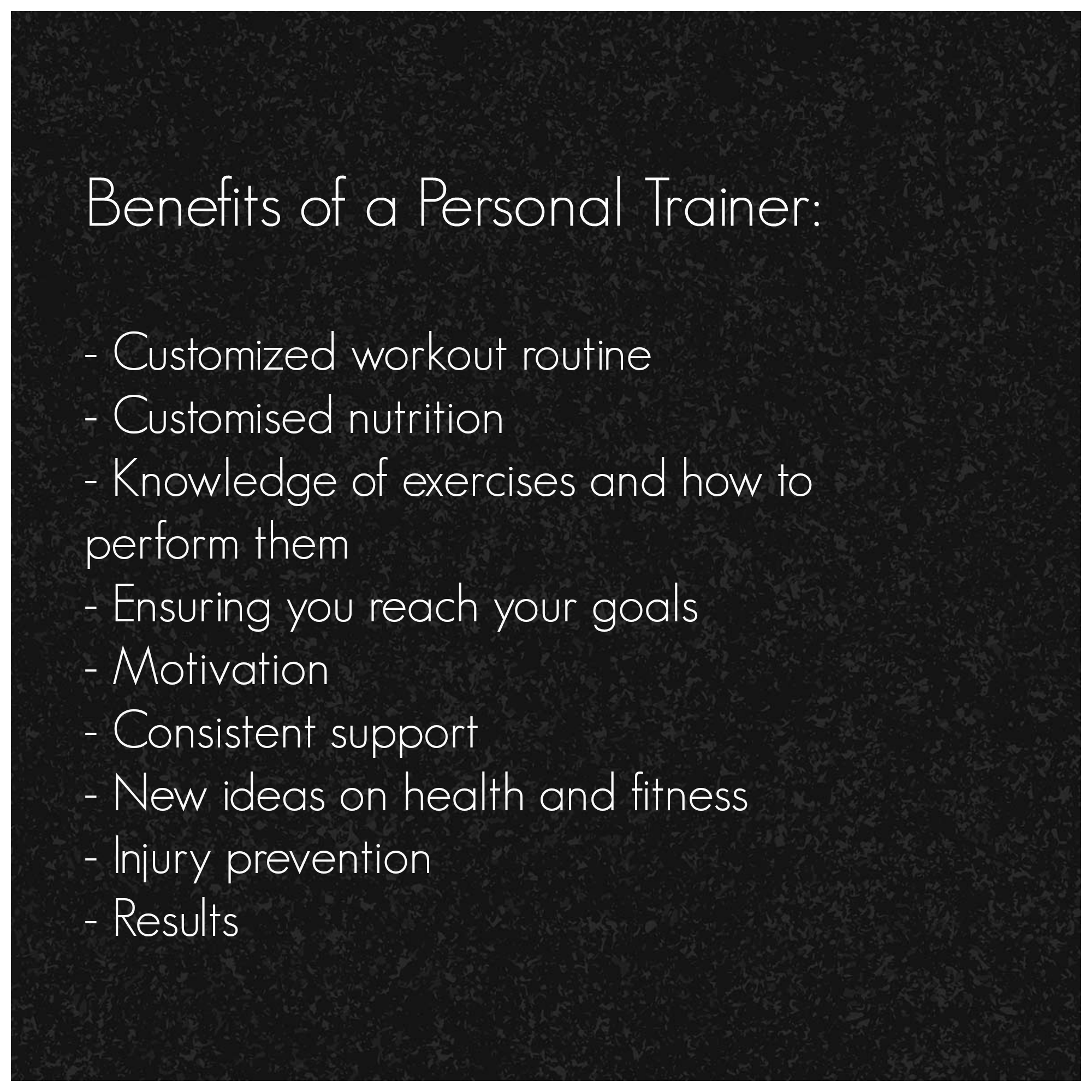 Benefits of PT